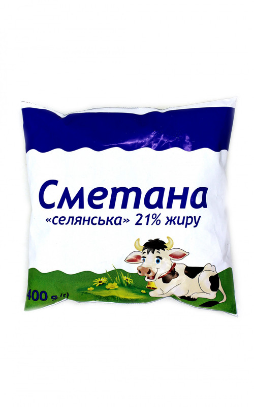 Сметана ВІВАЛЬДІ 21%, 400г, плівка поліетиленова